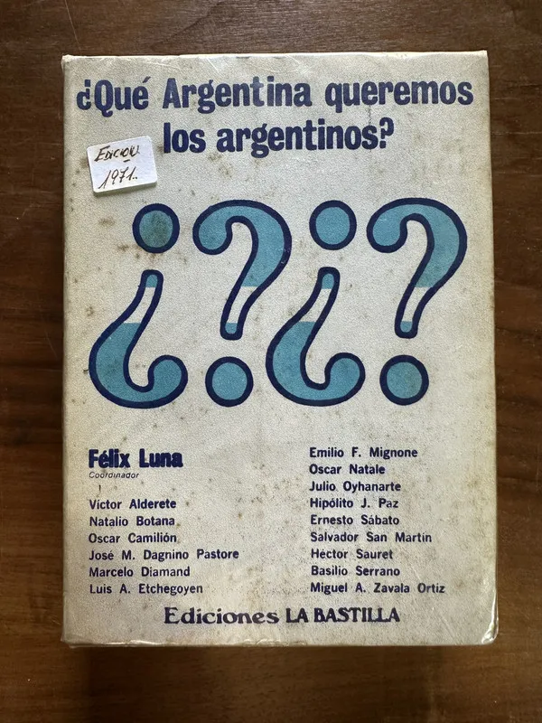 Tapa de Que Argentina queremos los argentinos? - Luna Felix (5c4)