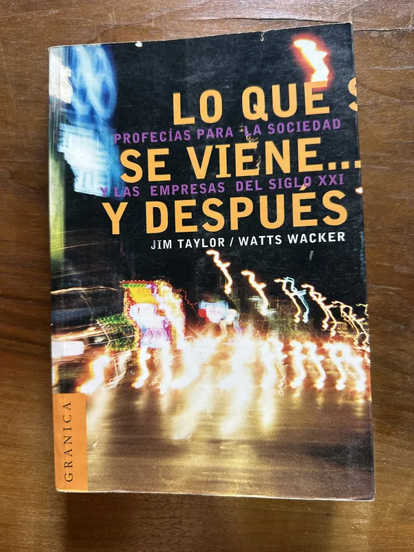 Tapa de Lo que se viene y despues - Taylor (5c4)