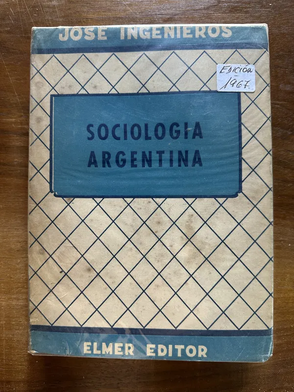 Tapa de Sociologia Argentina - Ingenieros Jose (5c5)