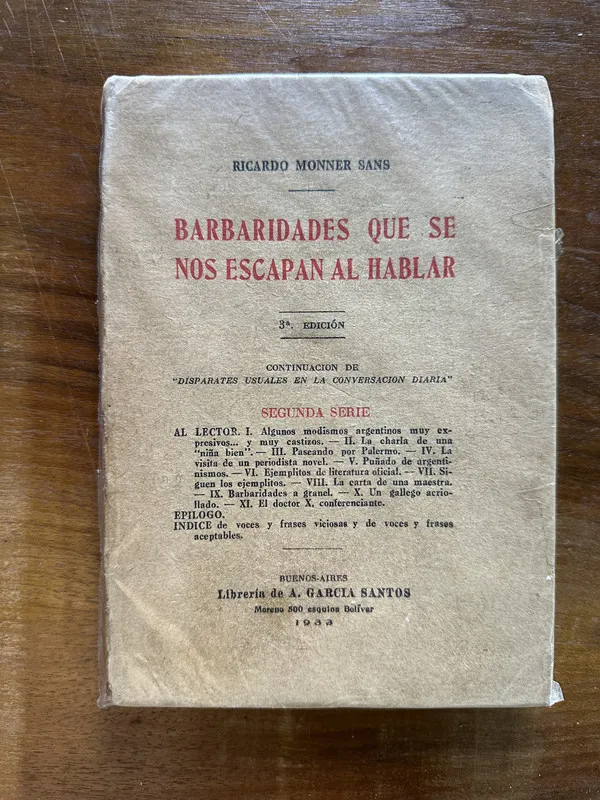 Barbaridades que se nos escapan al - Monner Sans (5c5)
