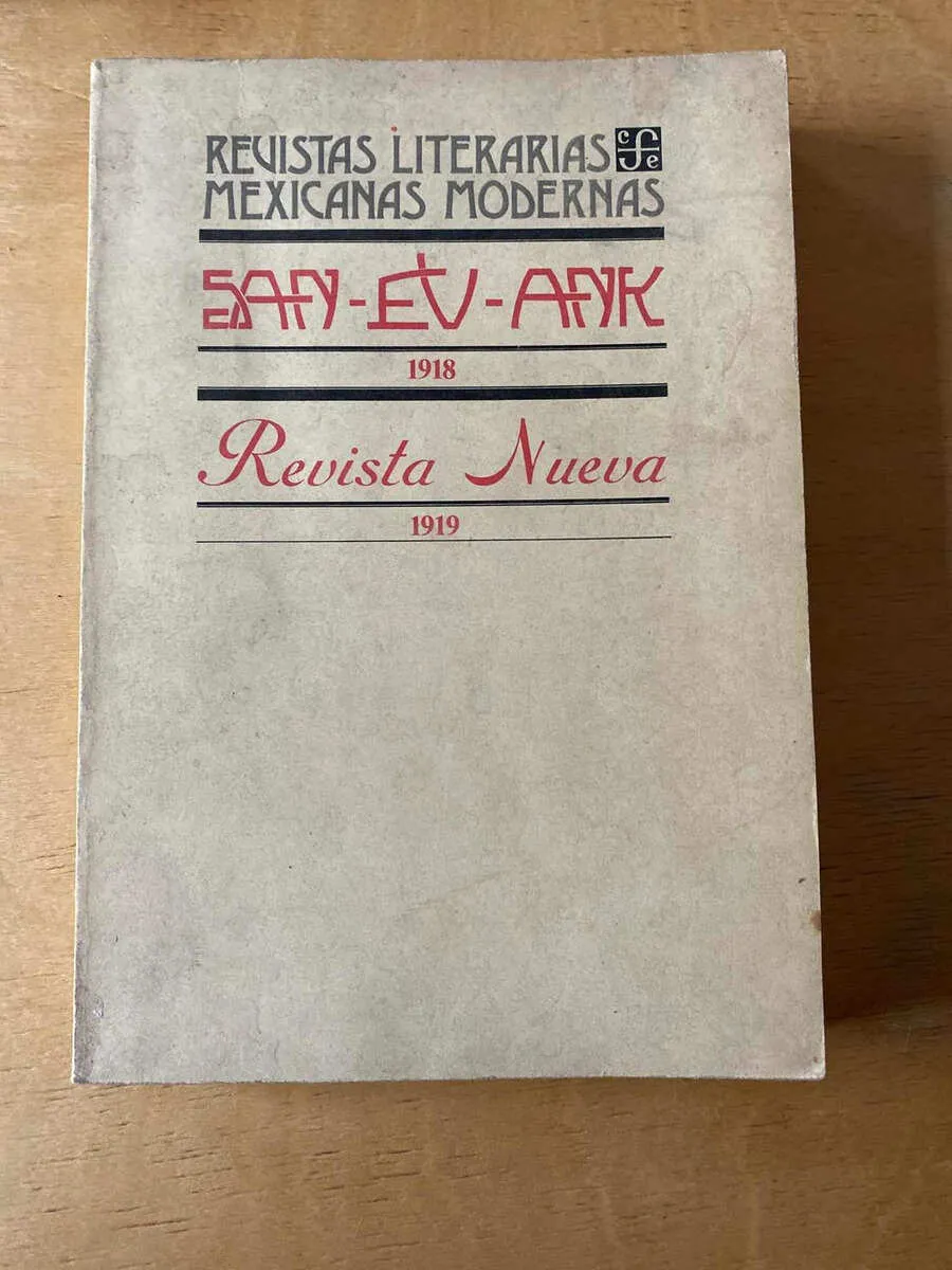 San Ev Ank 1918 Revista Nueva- Revistas Literarias Mex (c3)