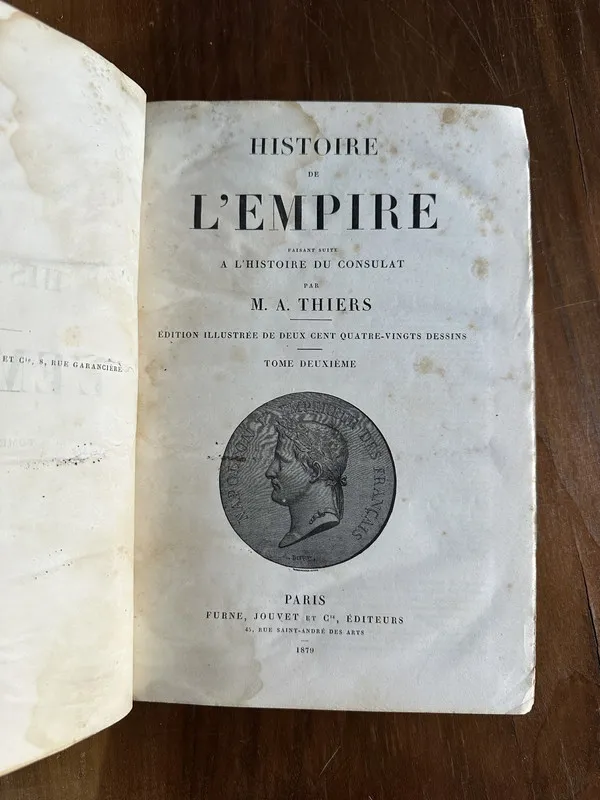 Histoire de L'Empire (en frances) tomo 2 - Thiers (5c7)