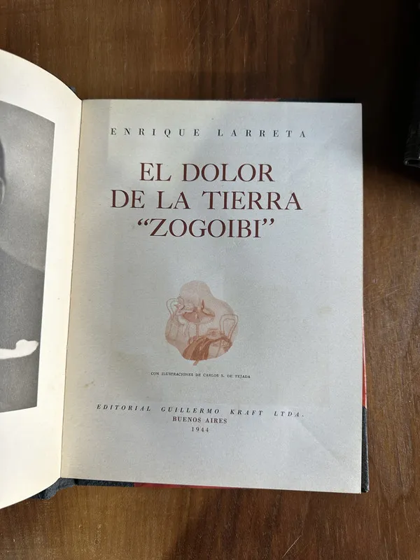 Tapa de El dolor de la tierra 'Zogoibi' - Larreta Enrique (5c7)