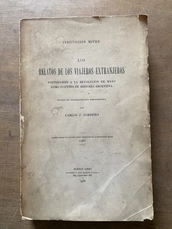 Los relatos de los viajeros extranjeros - Cordero (3x5)