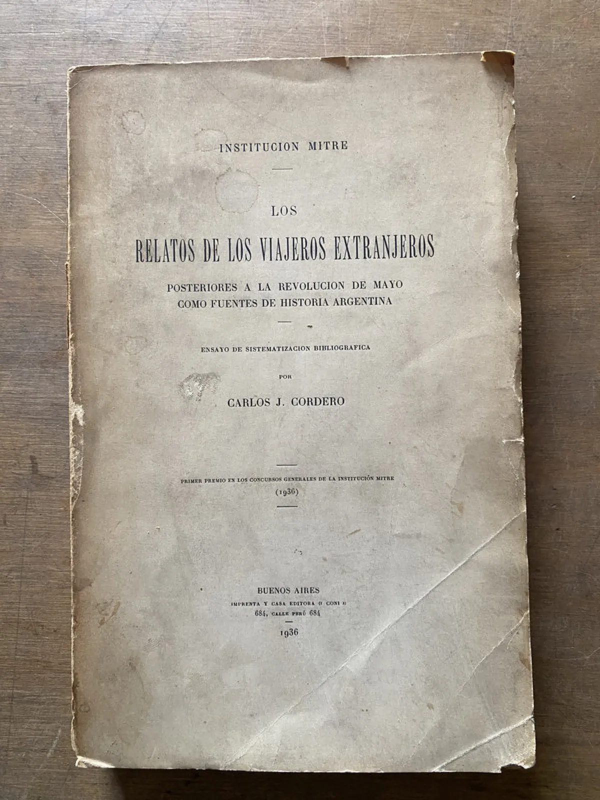 Los relatos de los viajeros extranjeros - Cordero (3x5)