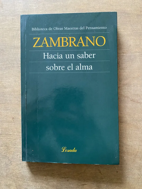Hacia un saber sobre el alma - Zambrano Maria (3x6)