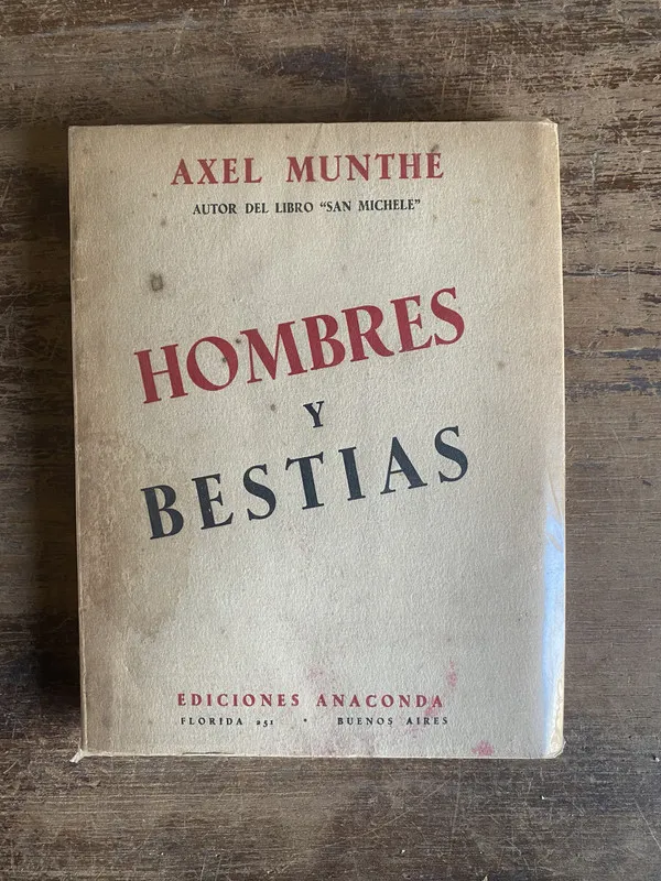 Tapa de Hombres y Bestias - Munthe Axel (4u0)