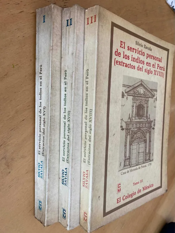 El Servicio Personal De Los Indios En El Peru - Zavala (u3)