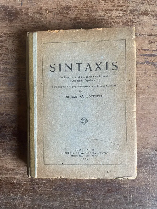Tapa de Sintaxis - Goveneche Juan O. (5e0)