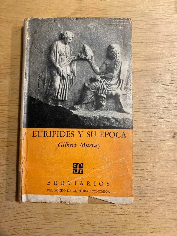 Tapa de Euripides Y Su Epoca - Murray, Gilbert (s2)