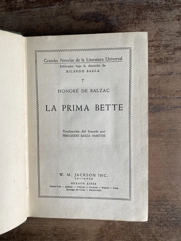 La Prima Bette - Balzac Honore de (4o0)