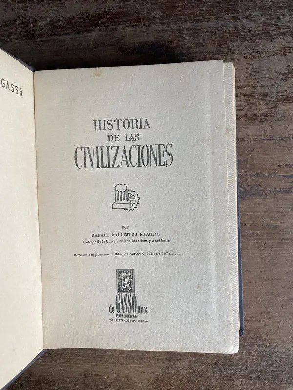 Historia de las Civilizaciones - Ballester Escalas (4o0)