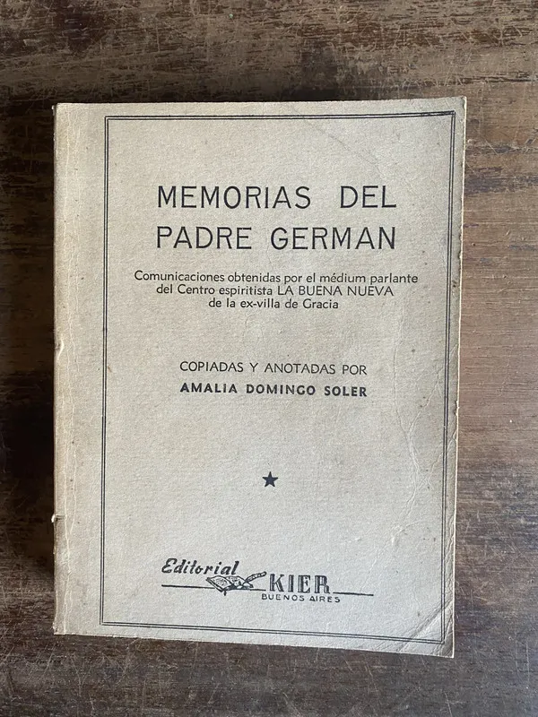 Tapa de Memorias del Padre German - Domingo Soler Amalia (5n3)