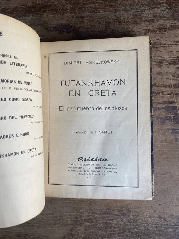 Tutankhamon en Creta - Merejkowsky Dimitri (5n4)