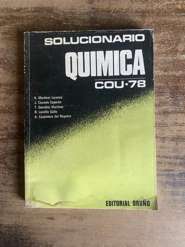 Solucionario Quimica COU-78 - Martinez Lorenzo (5n4)