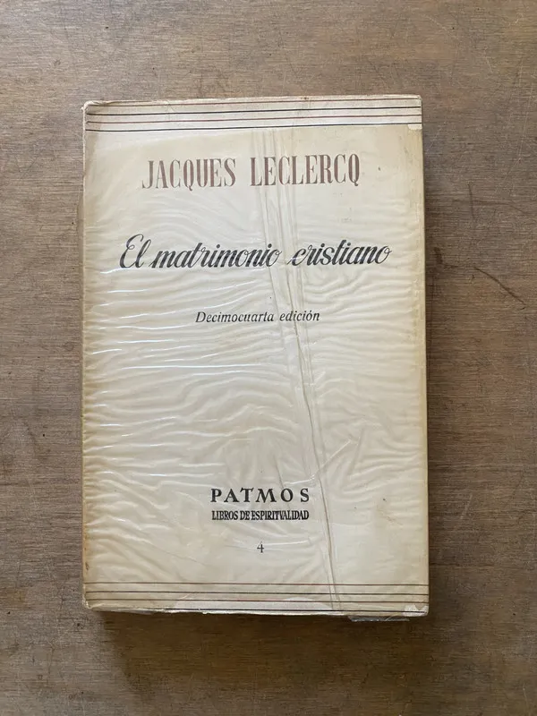 El matrimonio cristiano - Leclercq Jacques (3w1)