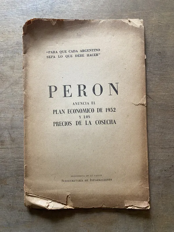 Peron anuncia el Plan Economico de 1952 y los - Peron (3w1)