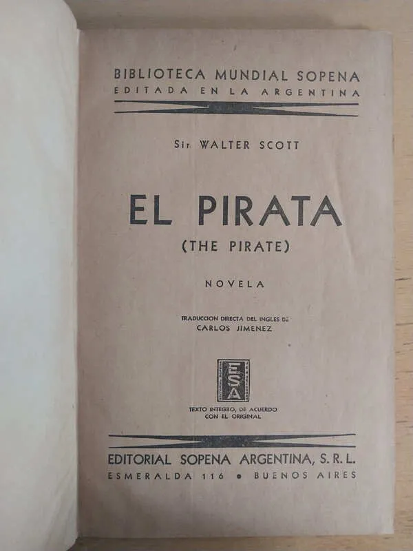 El Pirata - Scott, Walter (i3)