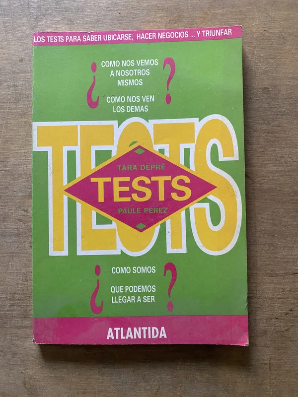 Tapa de Tests - Depre Tara / Perez Paule (3w3)