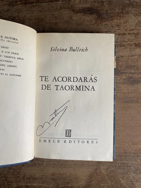 Te acordaras de Taormina - Bullrich Silvina (5k1)