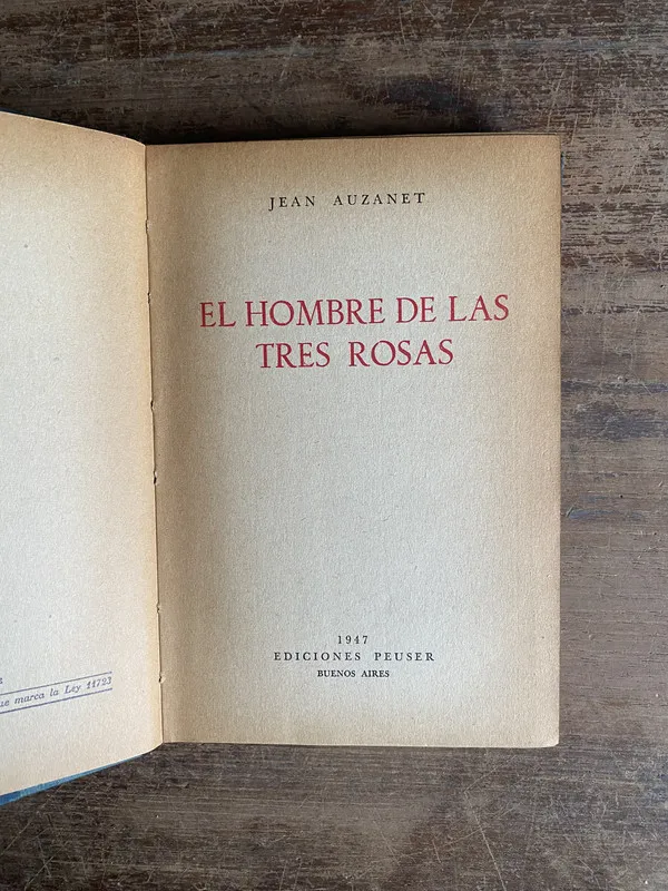 El hombre de las tres rosas - Auzanet Jean (5k2)