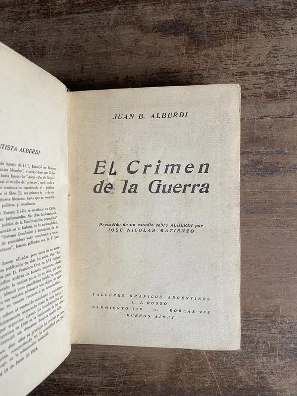 El Crimen de la Guerra - Alberdi Juan B. (5k3)