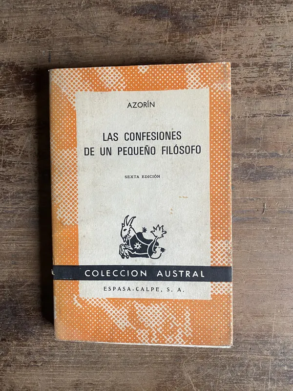 Tapa de Las confesiones de un pequeño filosofo - Azorin (5k3)