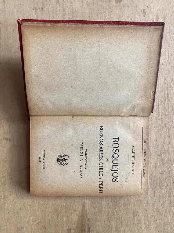 Tapa de Bosquejos De Buenos Aires, Chile Y Peru - Haigh, Samuel (s4)