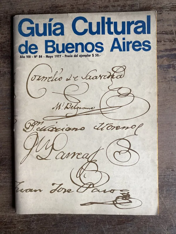 Tapa de Guia Cultural de Buenos Aires - (4b0)
