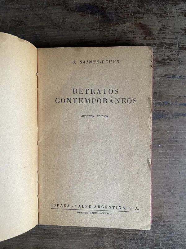 Retratos Contemporaneos - Sainte-Beuve C. (4c0)