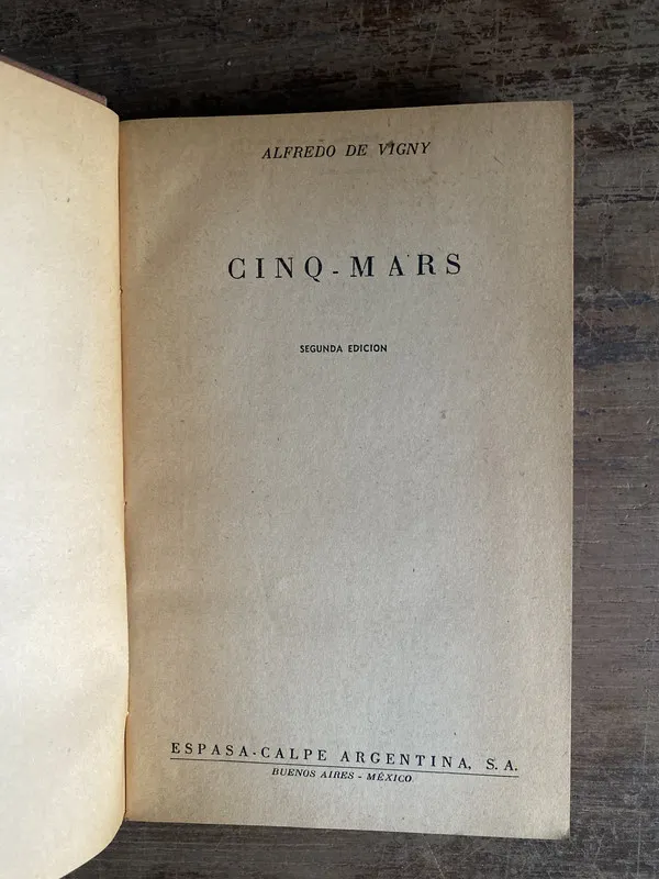 Cinq-Mars - De Vigny Alfredo (4c0)