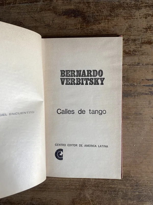 Calles de tango - Verbitsky Bernardo (4h0)