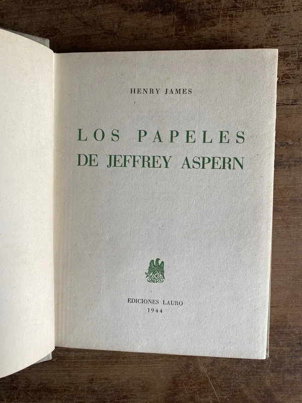Los papeles de Jeffrey Aspern - James Henry (4h0)