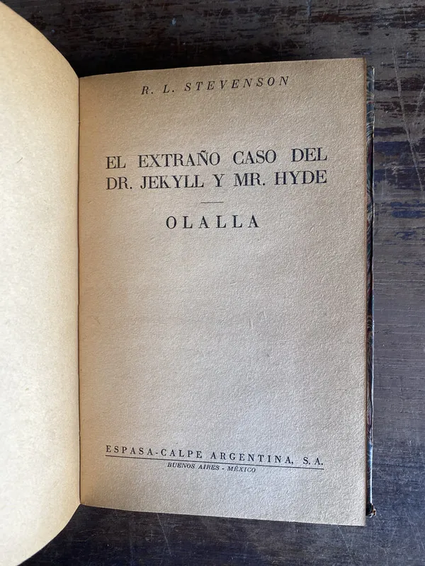 El extraño caso del Dr. Jekyll y Mr. Hyde - Stevenson (4i0)