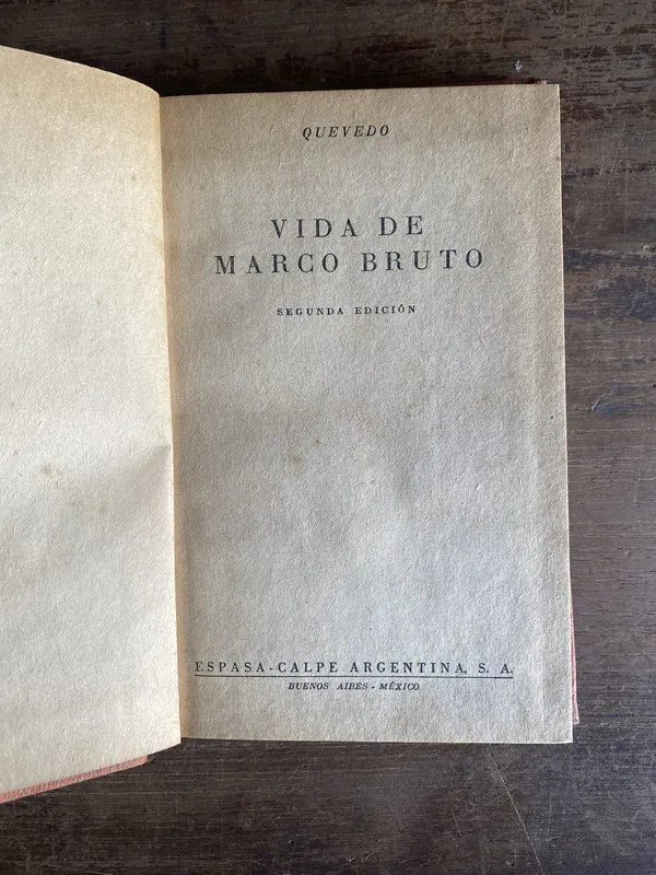 Vida de Marco Bruto - Quevedo (4j0)