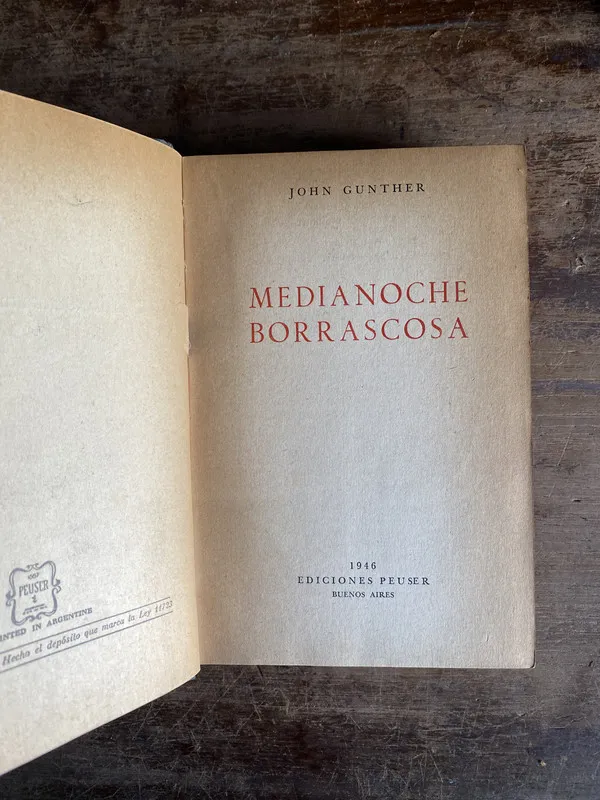 Medianoche Borrascosa - Gunther John (5k6)
