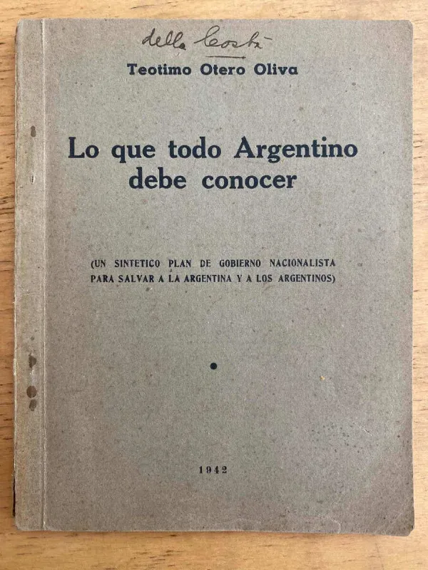 Tapa de Lo Que Todo Argentino Debe Conocer - Otero Oliva, T. (k3)