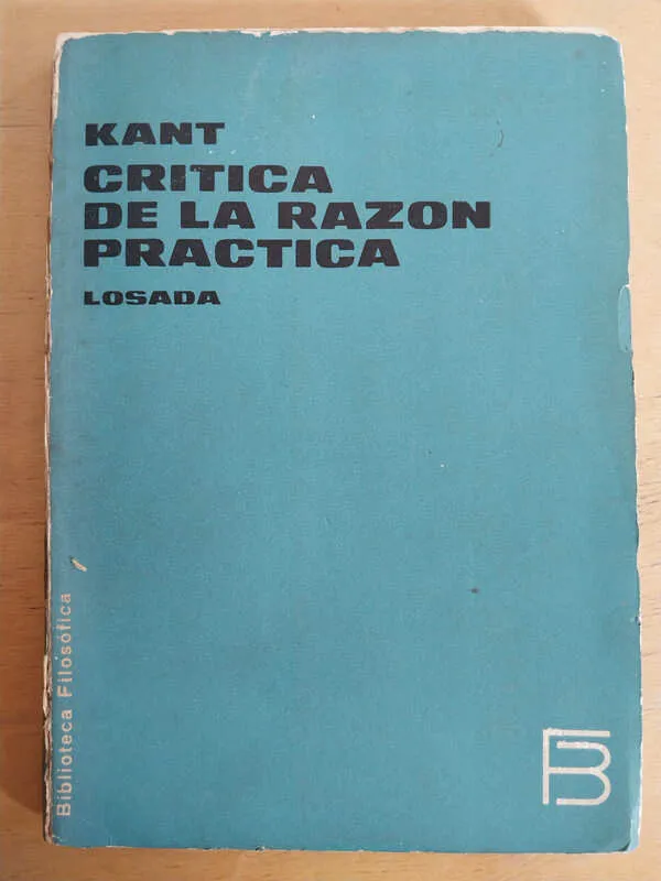 Critica De La Razon Practica - Kant, (ñ2)