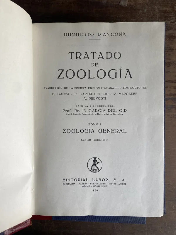 Tratado de Zoologia - D'Ancona Humberto (5n5)