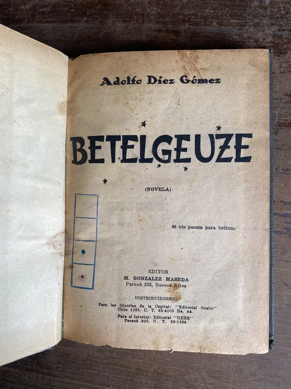 Betelgeuze - Diez Gomez Adolfo (5n6)