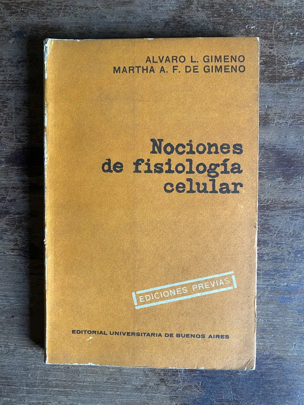 Nociones de fisiologia celular - Gimeno (5m1)