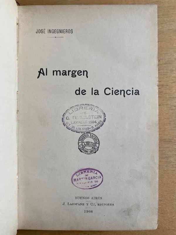 Al Margen De La Ciencia - Ingenieros, Jose (F2)