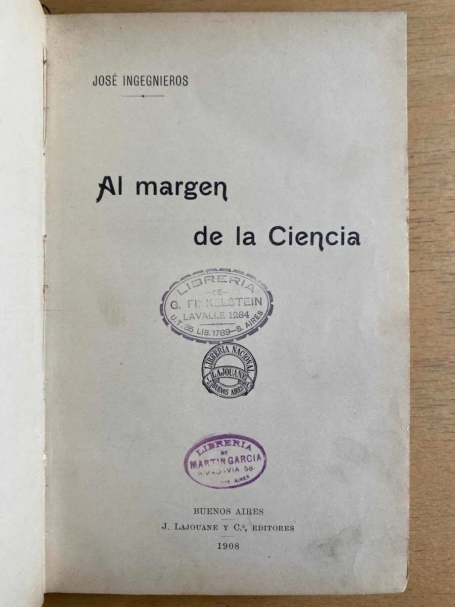 Al Margen De La Ciencia - Ingenieros, Jose (F2)