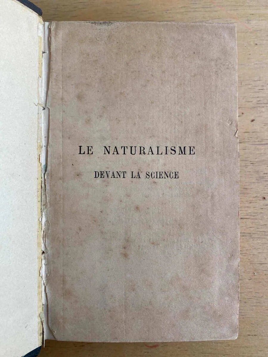 Le Naturalisme Devant La Science - Eymieu, Antonin (e4)