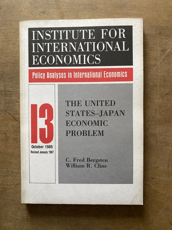 The United States-Japan Economic Problem - Bergsten (3t1)
