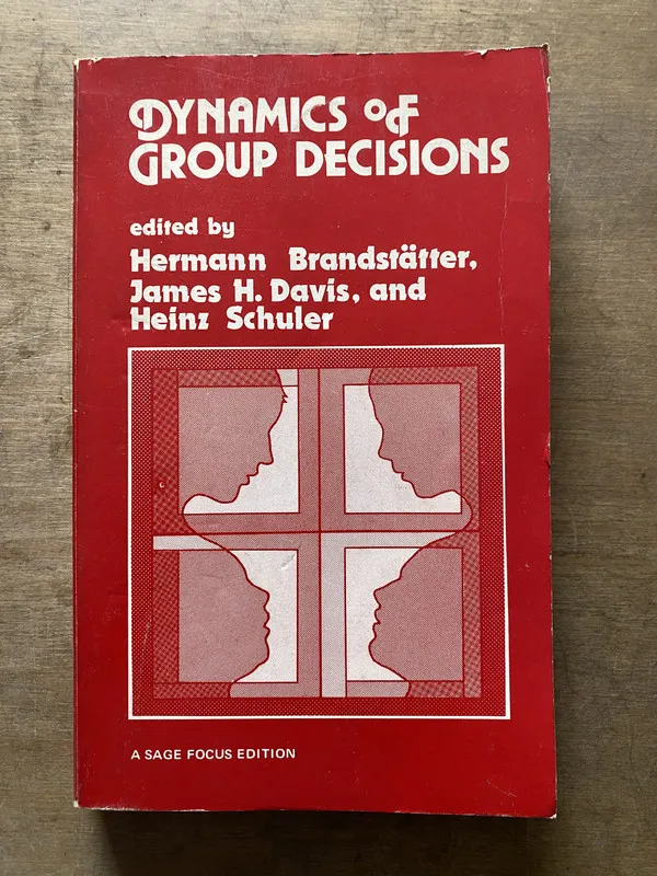 Tapa de Dynamics of Group Decisions - Brandstatter (3t3)