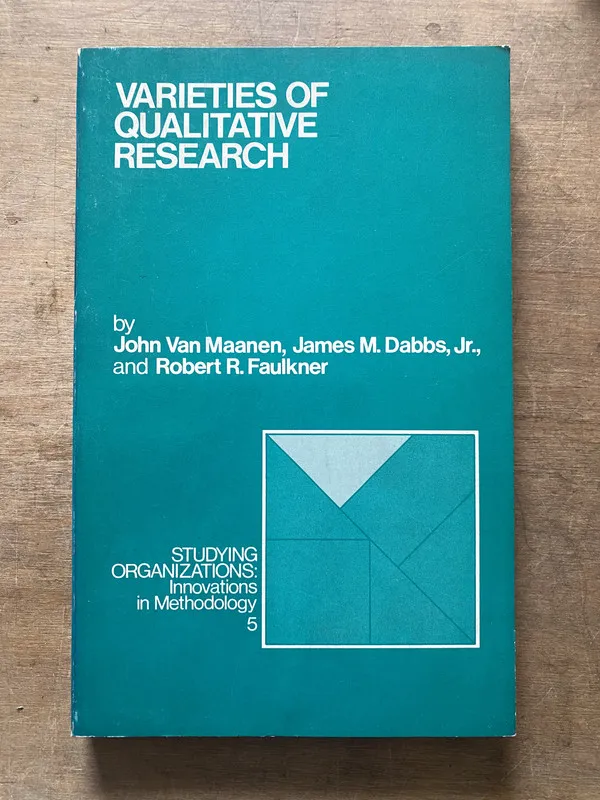 Varieties of Qualitative Research - Van Maanen (3t3)