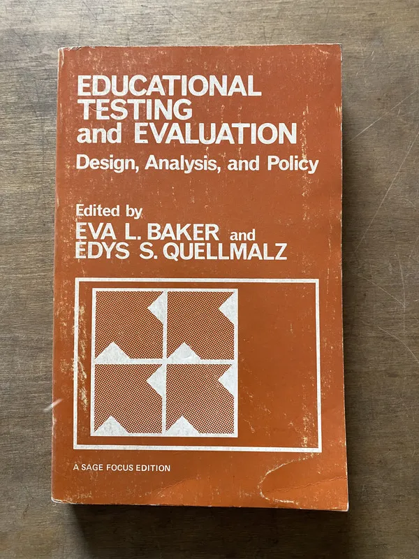 Tapa de Educational Testing and Evaluation - Baker (3t3)
