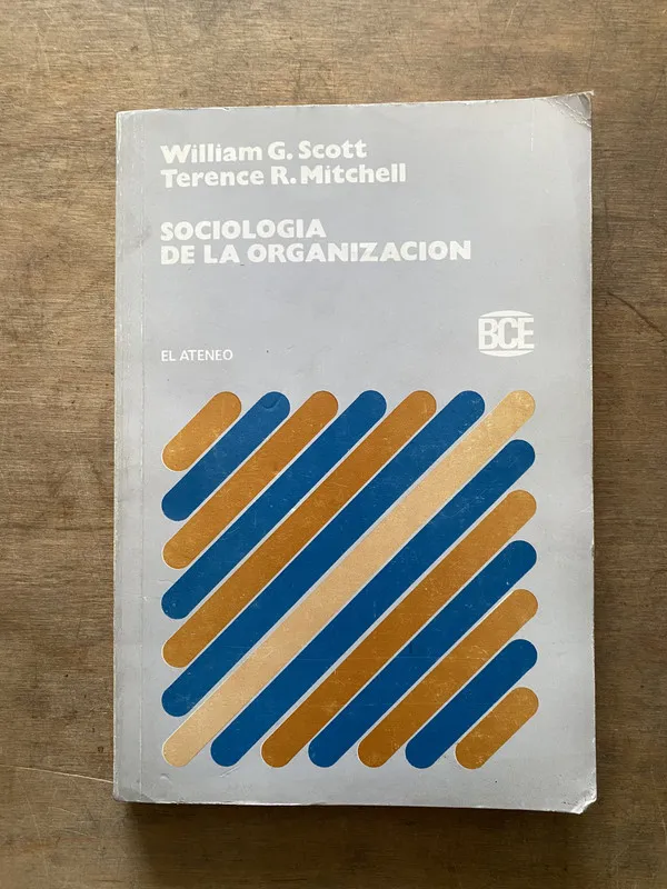 Tapa de Sociologia de la Organizacion - Scott (3t5)