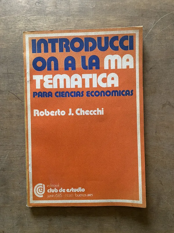 Introduccion a la Matematica para Ciencias - Checchi (3t6)